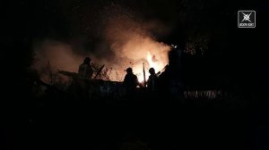 В микрорайоне Фетровая фабрика произошел пожар