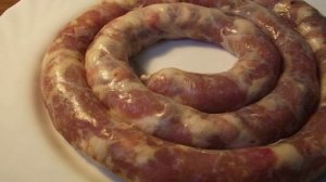 Домашняя колбаса из индейки в кишке