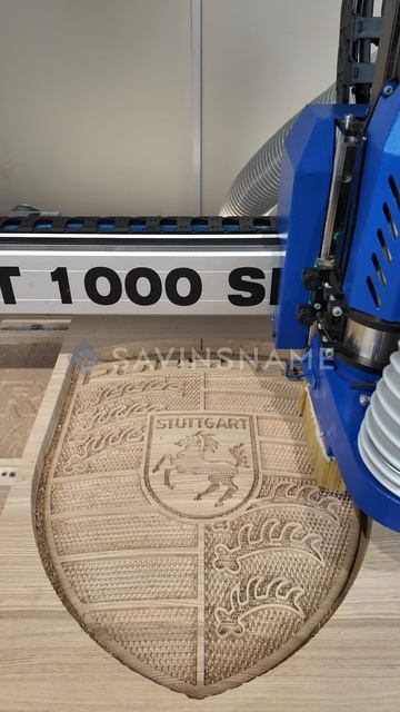 Логотип ПОРШЕ из дерева на фрезерном станке с ЧПУ. Savinsname смотреть онлайн