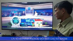 Lắp tivi xiaomi A Pro 55 inches cho khách hàng tại địa chỉ số 12X, TDP Cầu Đen