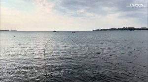 ГЕЛЕНДЖИК пляж Приветливый берег сегодня 21 августа 2025. Море и погода в Геленджике сейчас.