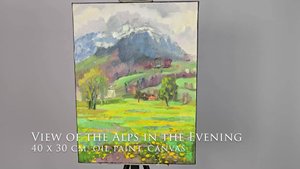 Швейцарские Альпы вечером