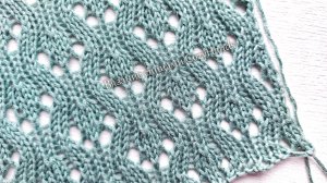 Симпатичный ажурный узор на лицевой глади 🎀 Для вязания джемперов, маечек