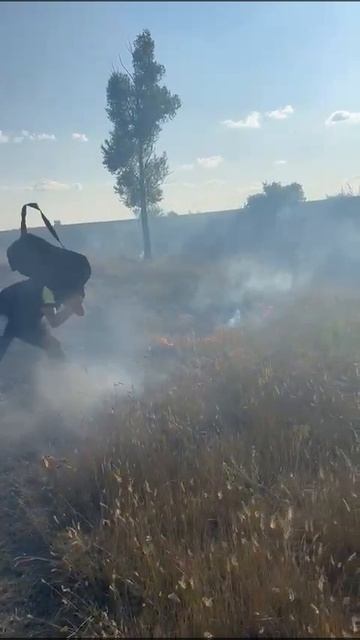 В Оренбургской области сотрудники Госавтоинспекции предотвратили крупный степной пожар, потушив его