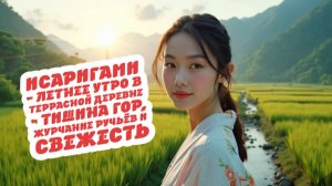 Исаригами - Летнее утро в террасной деревне - тишина гор, журчание ручьёв и свежесть