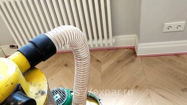 Шлифовка паркета без выноса мебели