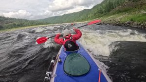 НА БАЙДАРКАХ ПО ПОДКАМЕННОЙ ТУНГУСКЕ. Часть 4. Семивёрстный (Большой) порог и блины.