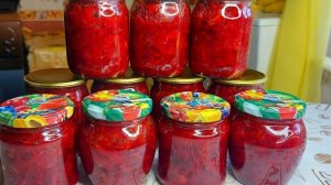 Зимой пальчики оближешь! Борщ на зиму делаю только так! Вкусная заправка для борща на зиму
