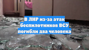 В ЛНР из-за атак беспилотников ВСУ погибли два человека