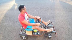 Самодельный электрокартинг 4x4 1400w часть 2