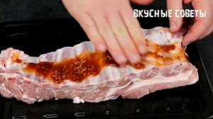 Самое вкусное блюдо из свиных ребрышек