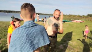 Купание после похода и тактическая медицина. каникулы с д. Лёшей. август 2025г.