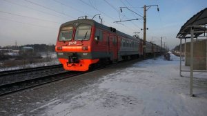 Электропоезд ЭД9М-0247. Покатушки от Депо до Новососняка+отправление.