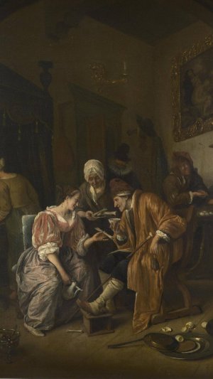 Ян Стен. "Больной старик"