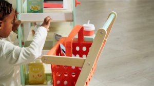 Игровой набор "Продукты" Тележка и корзина для покупок