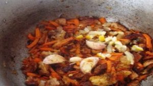 Домашний плов со свининой