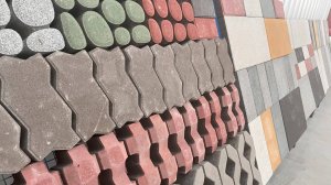 Полностью автоматическая линия для производства тротуарной плитки.