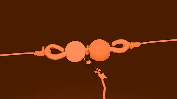 Как сделать крутящийся вертлюг на леске для отводного поводка, чтобы дольше прослужил 🐠🐋🐟