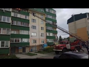 Пожар в Долгодеревенском, эвакуация