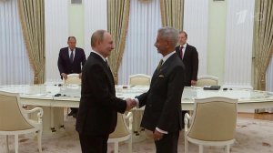 Владимир Путин встретился в Кремле с министром иностранных дел Индии Субраманьямом Джайшанкаром