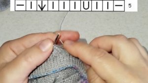 Узор "Лицевые волны с редкими накидами"