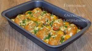 Котлеты фаршированные молодым картофелем. Котлеты с сюрпризом. Готовим с Оксаной Валерьевной