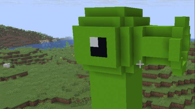 маинкрафт но я построил горохострел