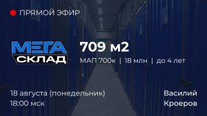 ГАБ "Мегасклад" 709 м2. Self-storage склад с доходностью от 25% годовых.