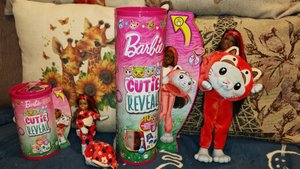 Куклы Барби - Cutie Reveal, кошечка, и Chelsea Costume Cuties Series Котенок,