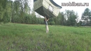 Мобиба МБ-18 СП. Тест на жёсткость палатки