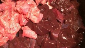 Гуляш из говяжьего сердца