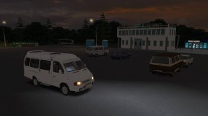 Поездка на ГАЗ-322130 по маршруту №24 по карте Большая Деревня 1.1