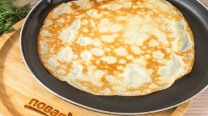 Блинный рулет с заварным кремом