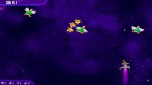 Завалил первого босса  в игре "Вторжение кур IV - Полный омлет"