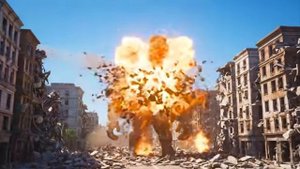 Красный Халк спасает Супергёрл от Каменного Человека. Эпичная битва от нейросети.