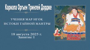 Гьялванг Кармапа Оргьен Тринле Дордже. Летние учения Мар Нгок – 2025. Занятие 1