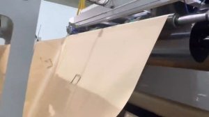 Big Bag!A560 Flat Twisted Handle W55_G26_H48cm Square Bottom Paper Bag Machine_Big Gusset 260mm