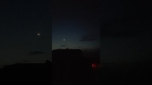 Луна, Юпитер и Венера. Доброе утро 😇