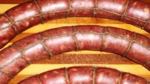 Домашняя колбаса копченая