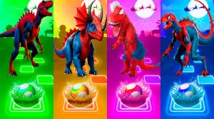 Динозавры 197 уровень - Мультики про Динозавров | МУЛЬТФИЛЬМЫ ДИНОЗАВРЫ в Tiles Hop