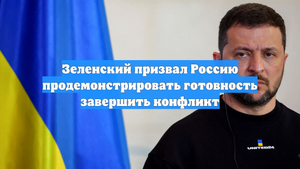 Зеленский призвал Россию продемонстрировать готовность завершить конфликт