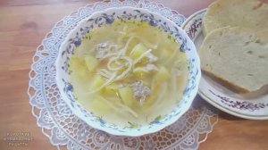 Суп с лапшой и курицей. Простой рецепт вкусного супа на курином бульоне