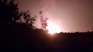 Прилет по заводу электроники "Флекс" в Мукачево в Закарпатье попал на видео