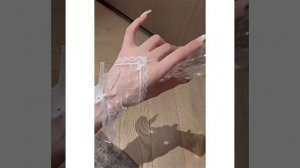 Перчатки кружевные, женские, сетчатые без пальцев, короткие ажурные