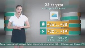 Погода в Старом Осколе на 22 августа