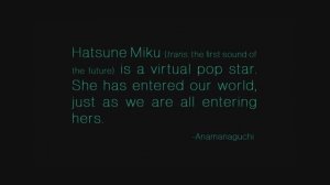 【Anamanaguchi feat. Hatsune Miku】Miku