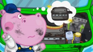 Бегемотик Гиппо: Автосервис