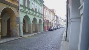 Улица в старинном городке Ческе-Будеёвице (Чехия).