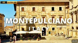 🚶 SmartTV 4К ➤ 🌞 Монтепульчано - средневековый итальянский городок, экскурсия по Тоскане, Италия!