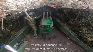 Боевая работа расчета гаубицы «Гиацинт-Б» группировки войск «Центр»